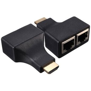 Extender HDMI μέσω LAN CAT-5e/6, OEM, Μαύρο - 17165