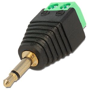 Connector DeTech, 3.5mm M - Screw Terminal, 10pcs., Black - 17178