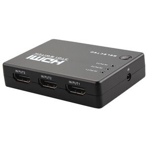 Switch 3xHDMI, ΟΕΜ, Μαύρο - 18226