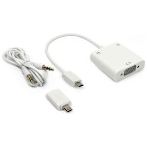 Μετατροπέας MHL σε VGA + Audio, ΟΕΜ, Λευκό - 18292