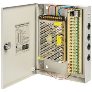 Τροφοδοτικό αυτονομίας No brand, 12V/20A, 18 Channel, Σε μεταλικὀ κουτἰ, Γκρί - 347