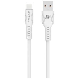 Kαλώδιο δεδομένων DeTech DE-C27C, Type-C, 1.0m, λευκό - 40111