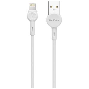 Кαλώδιο δεδομένων DeTech De-C35i, Lightning, 1.0m, Λευκό - 40189
