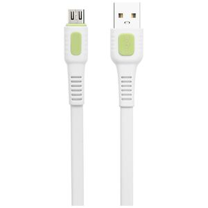 Kαλώδιο δεδομένων DeTech DE-C36M, Micro USB, 1.0m, λευκό - 40191
