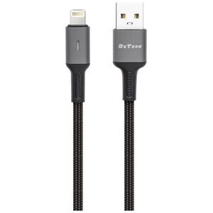 Кαλώδιο δεδομένων DeTech De-C39i, Lightning, 1.0m, Μαυρο - 40201