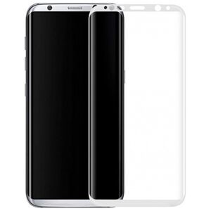Πλήρες προστατευτικό γυαλί, No Brand, Για Samsung Galaxy S8 Plus, 0.3mm,  λευκός - 52293