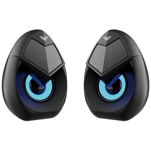 Ηχεία Aula N-69, 2x3W, USB, RGB, Μαυρο - 22183