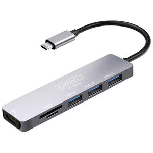 Docking station Earldom ET-W18, Type-C to 3xUSB 3.0, SD, MicroSD, HDMI, Gray - 40232