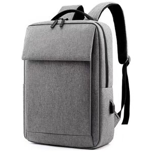 Laptop backpack No brand BP-09, 15.6", Γκρί - 45298