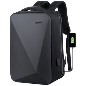 Laptop backpack No brand BP-26, 15.6", Μαυρο - 45306