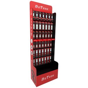 Ραφιερα DeTech DE-S01, 600x300x1800, Μαύρο/Κόκκινο - 14144