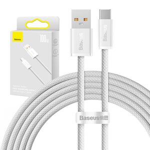 Baseus Cable USB to USB-C Baseus Dynamic Series, 100W, 2m (white) 033086 6932172607463 CALD000702 έως και 12 άτοκες δόσεις