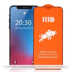 Techsuit Folie pentru Xiaomi Redmi Note 13 Pro+ - Techsuit 111D Full Cover / Full Glue Glass - Black 5949419075450 έως 12 άτοκες Δόσεις
