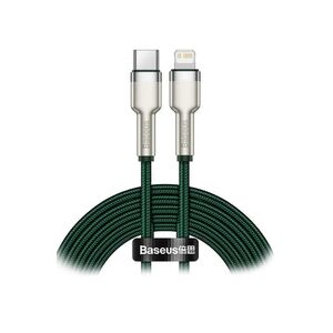 Baseus Cafule Metal Braided USB-C to Lightning Cable 20W Πράσινο 2m  (CATLJK-B06) (BASCATLJK-B06) έως 12 άτοκες Δόσεις