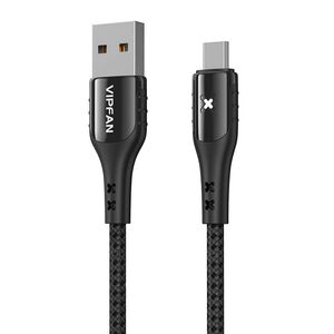 Vipfan USB to Micro USB cable Vipfan Colorful X13, 3A, 1.2m (black) 036777 6971952432932 X13MK έως και 12 άτοκες δόσεις
