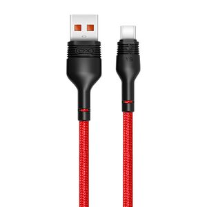 XO USB to USB-C cable XO NB55 5A, 1m (red) 040617 6920680899760 NB55 έως και 12 άτοκες δόσεις
