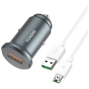 Foneng Car charger Foneng C15, USB, 4A + cable USB to Micro USB (grey) 045571 6970462516262 C15 Micro έως και 12 άτοκες δόσεις