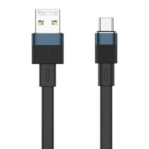 Remax Cable USB-C Remax Flushing, 2.4A, 1m (black) 047405 6954851225003 RC-C001 A-C black έως και 12 άτοκες δόσεις