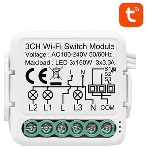 Avatto Smart Switch Module WiFi Avatto N-WSM01-3 TUYA 047959 6976037360605 N-WSM01-3 έως και 12 άτοκες δόσεις