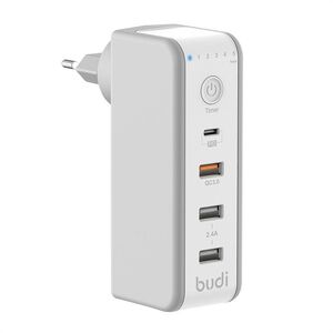 Budi Dual USB charger with timer Budi 301TE, 5V=2,4A, 32 W 050564 6971536923672 301TE έως και 12 άτοκες δόσεις