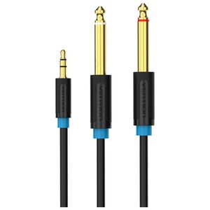 Vention Vention BACBJ Male TRS 3.5mm to 2x Male 6.35mm Audio Cable 5m Black 056186 6922794728615 BACBJ έως και 12 άτοκες δόσεις