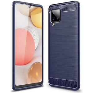 Carbon Case Flexible Cover TPU Case for Samsung Galaxy A42 5G blue 9111201916104