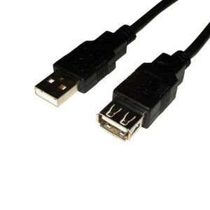 Καλώδιο Προέκτασης Σύνδεσης Male USB/ Female USB 1m Μαύρο (Ασυσκεύαστο) 0111060003 0111060003 έως και 12 άτοκες δόσεις