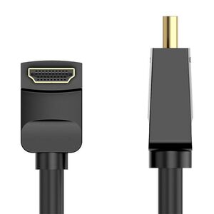 Vention Cable HDMI 2.0 Vention AARBH 2m, Angled 90°, 4K 60Hz (black) 056391 6922794745391 AARBH έως και 12 άτοκες δόσεις