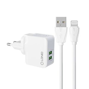 LDNIO Wall charger  LDNIO A2203 2USB +  Lightning cable 042569  A2203 Lightning έως και 12 άτοκες δόσεις 5905316141681