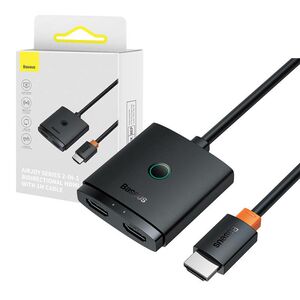 Baseus HDMI Switch Baseus  with 1m Cable Cluster Black 049236  B01331105111-01 έως και 12 άτοκες δόσεις 6932172631789