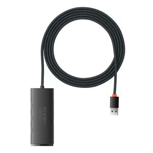 Baseus Lite Series 2m USB 3.0 Hub 5 Θυρών με σύνδεση USB-A (WKQX030201) (BASWKQX030201) έως 12 άτοκες Δόσεις