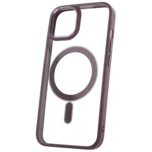 Satin Clear Mag case for iPhone 14 6,1&quot; purple