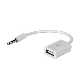 Akyga adapter with cable AK-AD-24 USB A (f) / mini Jack (m) 15cm