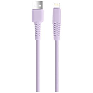 Setty cable USB - Lightning 1,5 m 2,1A KSA-L-1.529 lilac