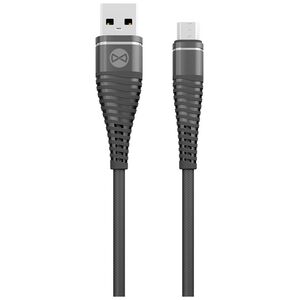Forever Shark cable USB - microUSB 1,0 m 2A black