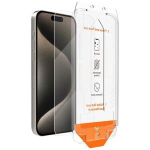 Vmax tempered glass easy install 2,5D Normal Glass for iPhone 15 6,1&quot;