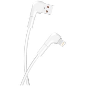 Maxlife MXUC-09 angle cable USB - Lightning 1,0 m 2,4A white