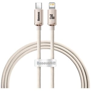 Baseus cable Crystal Shine USB-C - Lightning 1,2 m 20W pink