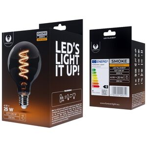LED Bulb Filament E27 G95 4W 230V 2000K 250lm SF smoked Forever Light
