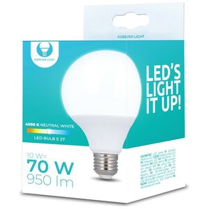 LED Bulb E27 G95 10W 230V 4500K 950lm Forever Light