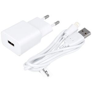 Maxlife MXTC-01 charger 1x USB 2.1A white + Lightning cable