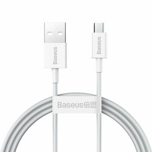 Baseus Baseus - Data Cable Superior Series (CAMYS-02) - USB to Micro-USB, 2A, 1m - White 6953156208490 έως 12 άτοκες Δόσεις