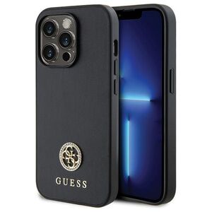 Guess case for iPhone 13 Pro 6,1&quot; GUHCP13LPS4DGPK black HC PU 4G Metal Logo Strass 3666339150662