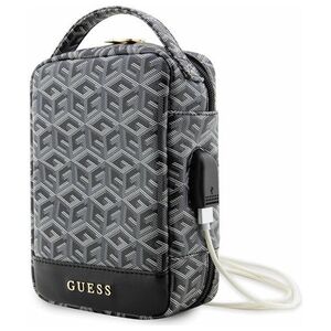 Guess organizer bag GUHBHGCFSEK black Gcube Stripe 3666339120252