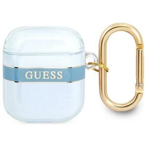Guess case for AirPods 1 / 2 GUA2HHTSB blue Cord 3666339047108