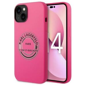 Karl Lagerfeld case for iPhone 14 Plus 6,7&quot; KLHCP14MSRSGRCF pink HC Silicone RSG BIC 3666339085735