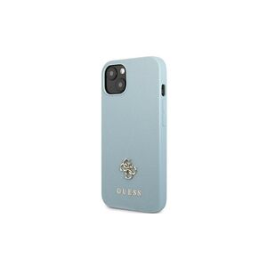 Guess case for iPhone 13 Pro Max 6,7&quot; GUHCP13XPS4MB blue hardcase Saffiano 4G Small Metal Logo 3666339048037