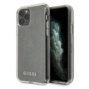 Guess case for iPhone 11 Pro GUHCN58PCGLSI silver hard case Glitter 3700740477700