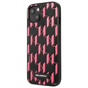 Karl Lagerfeld case for iPhone 13 Mini KLHCP13SMNMP1P black hard case Monogram and plaque 3666339049164