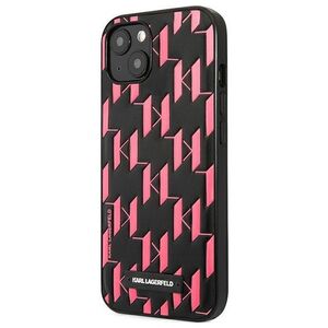 Karl Lagerfeld case for iPhone 13 Mini KLHCP13SMNMP1P black hard case Monogram and plaque 3666339049164